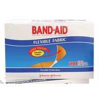 Johnson & Johnson Consumer Products 4434 Johnson & Johnson 3/4\" X 3\" Band-Aid Flexible Fabric Strip Adhesive Bandage (100 Per Bo